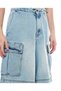 Faded Cargo Shorts with Drawstring Waist - 5
