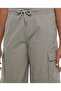 Solid Cargo Shorts with Drawstring Waist - 5
