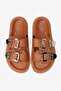 Soleil Tabaj Skin Double Thick Band Stone Women's Slipper - 2