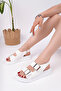 White Women's Daily Stylish Sandals
