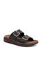 2163 Double Buckle Full Anatomical Sole Men's Slippers Compatible for Daily, Umrah and Hajj - 3
