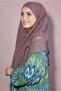 Medium Size Chiffon Souffle Khimar Shawl Violet