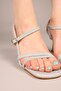 Vividy Piping Glitter Heeled Shoes Silver - 4