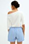 MAMA Drawstring muslin shorts - 8