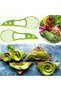 Cutit pentru avocado, plastic solid, 18x6 cm, verde - 11