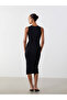Lcw Vision Black Crew Neck Bodycon Dress S5Ob95Z8Nvy25 - 4
