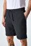 Ardian Men's Comfort Fit Pocket Lanyard Elastic Waist Black Shorts & Bermudas - 4