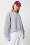 Oversize Shirted Sweatshirt Gray Blue Ldp0013 - 4