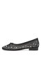 25Y179 Women's Stone Ballerina Black - 3