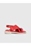 Carcee Genuine Floater Leather Red Women's Sandals - 3