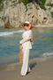 Women's Seersucker Suit Beige - 5