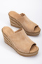 Genuine Leather Suede Wedge Heel Slippers from 33-34-35 to 41-42-43-44-45 - 4