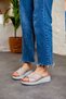 Women's Genuine Leather Extra Comfortable and Flexible Wedge Heeled Orthopedic Slippers - 3
