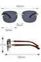 Women's Rimless Sunglasses Es172 - 2