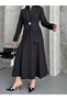 Women's Gold Cookie Button Blazer Jacket Skirt Suit - 7