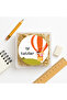 Happy Holidays B Printed Adhesive Sticker 4 cm Round 24 Pieces, Teach Preschool Gift Package Label