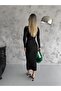 Turtleneck Long Sleeve Ribbed Dress Standard Size Sml Compatible Lycra Length 135cm - 4