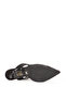 Women's Pointed Toe Stoned Evening Dress Slippers & Shoes Real Leather Pl 984121 Black - 6