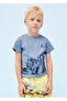 Boy's Short Sleeve T-shirt Blue 3011 - 2