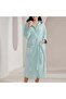 روب مودرن تركواز بقبعة ريفي- Turquoise Modern Robe with A Cab - 5