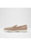 Seatide - Men's Genuine Leather Other Medium Beige Flat Laceless Loafers & Moccasins - 3