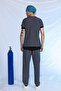 Smoked Special Veterinary Jersey Lint-Free Liquid Repellent Printed Scrubs Suit Unisex - 7