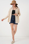 Women's Long Sleeve Basic Shirt 20279 - Beige - 3
