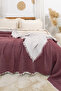 Muslin Bedspread - King Size 100% Cotton Muslin Pique Bedspread - 4 Layers of Muslin - (260×280) - 3