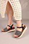 Plat Knitted Sandals Black - 4