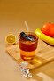 Brown Stripe Detail, Glass Straw, Leakproof Lid - 3