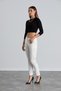 Işşil 4548-Wrist Length Narrow Leg Fabric Trousers - 4