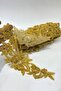 شريط عريض مطرز بالزهور من الخرز الذهبي بطول 1 متر - 4
