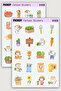 Kawaii Cute Gardener Sticker Set - 40 Sticker Stickers