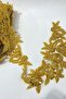شريط عريض مطرز بالزهور من الخرز الذهبي بطول 1 متر