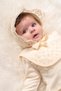 Baby Girl Hospital Release Newborn Luxury Laced 100% Cotton Bodysuit Set 5 Pieces Baby Gift - 2