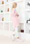 Women's Pink Oversize Tunic T-Shirt – Half Sleeve, Round Neck, Relaxed Fit - 3