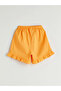 Lcw Kids Orange Crew Neck Basic Girls Blouse and Shorts 2-Pack - 3