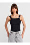 21105 Double Strap Undershirt-Black