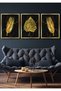 Plexiglass Framed Wooden Leaves Wall Decoration Table Set for Living Room Living Bedroom Kitchen Entrance