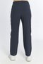 Women's Smoked Summer Oversize Straight Leg Parachute Fabric Sweatpants Loose Relaxed Trousers - 5