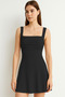 Gathered Square Neck Mini Dress Jt7076