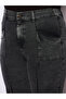 Plus Size Straight Fit Jeans with Front Seam Detail - 4