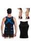 Men's Athlete Corset - Waist Chest Belly Toning Abdominal Tightener Fit Look Men's Corset - 4
