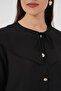 Women's Baby Collar Long Tunic 5967 - Black - 5