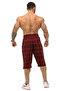Men's Capri Check Cotton Sports Shorts Bgsm 1515 - 5
