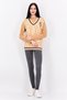 x Dapper Dan Women Sportswear Fit Outdoor Sweater Vest, Tan - 4