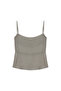 Women's Regular Fit Lightweight Degaje Collar Rope Strap Gray Blouse N25Yn6162-Gray - 6