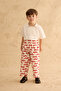 Twist Baggy Trousers Red