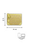 Clutch from Munch Series 13'' Laptop and Tablet Compatible Jacquard Leather Handbag - Lemon - 5