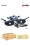Nonstick Granite Cookware Set–6PiecePremium Induction with Fry Pan,Kadai,GlassLid&Spatulas-GreyMFKT6 - 5